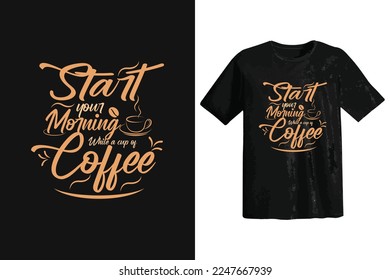 Trendy Typography Quote for coffee lover. typographic lettering vertical design template poster, mug, tote bag, clothing, and merchandise