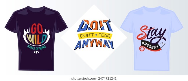Trendy typography quote design  graphics for T shirt , fashion print and poster . vector illustration editable format.