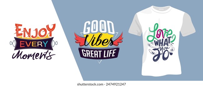 Trendy typography quote design  graphics for T shirt , fashion print and poster . vector illustration editable format.