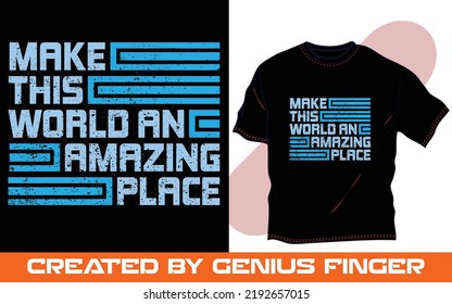 Trendy Typografie-T-Shirt-Vektorgrafik für Podseiten