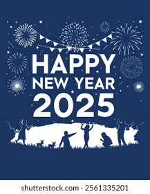 Trendy and Unique Happy New Year T-shirt Design for Everyone.