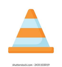 Trendy unique icon of traffic cone, construction cone vector design