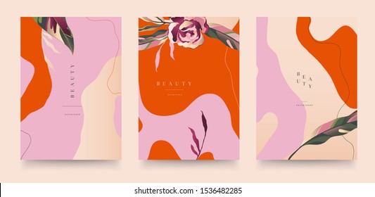 Trendy universal artistic templates. Good for cover, invitation, banner, placard, brochure, poster, card, flyer and other. Abstract background.