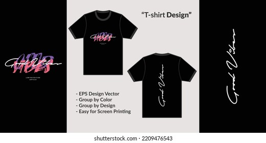 Trendy urban streetwear style creates a great vibes for designing t-shirts, hoodies or merchandise