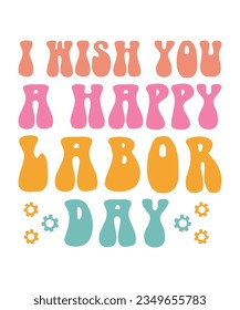 Trendy usa labor day t shirt design. Vector usa labor day typography t shirt design happy labour day t shirt design