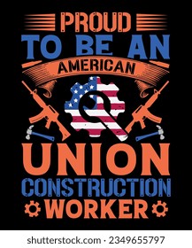 Trendy usa labor day t shirt design. Vector usa labor day typography t shirt design happy labour day t shirt design