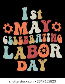 Trendy usa labor day t shirt design. Vector usa labor day typography t shirt design happy labour day t shirt design