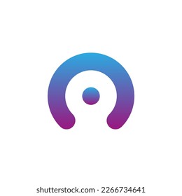 Plantilla de icono de logotipo plano de círculo de perfil de cuenta de usuario de moda