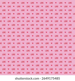 Trendy Valentine's Day banner. Concept of minimalist background with typography design, colorful hearts for Valentine's Day party, banner, card, ads, branding, cover, sale, social media.