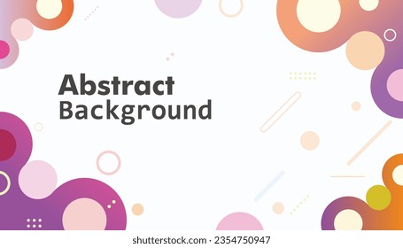 Trendy vector abstract circles background wallpaper template