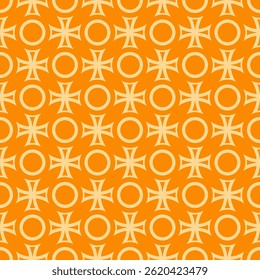Trendy vector abstract geometric background with circles in retro scandinavian style. Graphic pattern of simple shapes in pastel colors, abstract mosaic.
