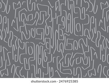 Trendy vector background with curved white lines on a gray background. Vector background in modern style