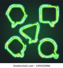 Trendy vector banner design. Green banner.