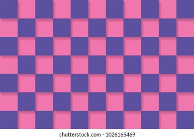 Trendy vector block illustration with abstract colorful square. Simple mosaic pattern.