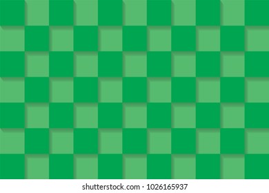 Trendy vector block illustration with abstract colorful square. Simple mosaic pattern.