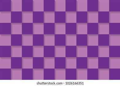 Trendy vector block illustration with abstract colorful square. Simple mosaic pattern.