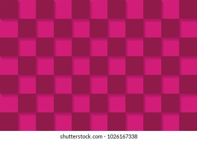 Trendy vector block illustration with abstract colorful square. Simple mosaic pattern.