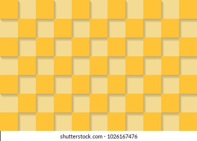 Trendy vector block illustration with abstract colorful square. Simple mosaic pattern.