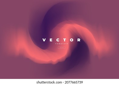 Trendy vector blurred background with corel and purple colors