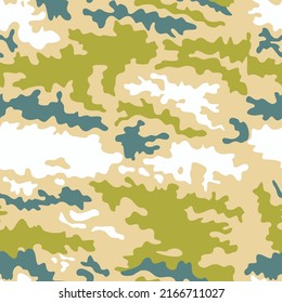 Trendy vector camouflage, background repeat, modern textile pattern