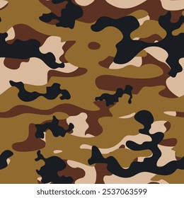 
padrão de camuflagem vetorial moderno, fundo marrom, textura de impressão vetorial