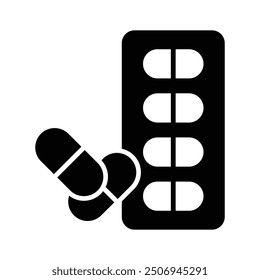 Trendy vector of capsules, antibiotic capsules, icon of medical drugs