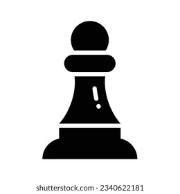 Trendy vector of chess pawn in editable style, strategy in modern design style