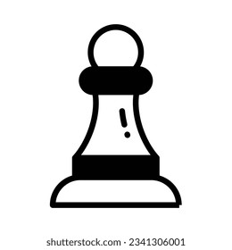 Trendy vector of chess pawn in editable style, strategy in modern design style