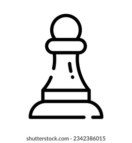 Trendy vector of chess pawn in editable style, strategy in modern design style