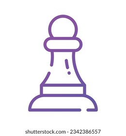 Trendy vector of chess pawn in editable style, strategy in modern design style