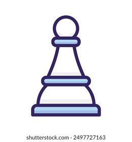 Trendy vector of chess pawn in editable style, strategy in modern design style