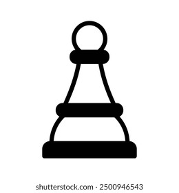 Trendy vector of chess pawn in editable style, strategy in modern design style