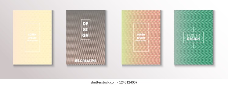 Trendy Vector Cover Design, Minimal Futuristic Music Poster. Geometric Presentation, Green, Gray, Pink, Blue Corporate Identity. Minimal Business Cover, Banner. Simple Clean Journal Template