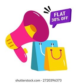 Design de vetor moderno de 30% de desconto