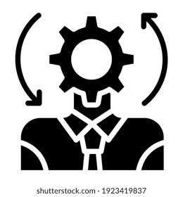 Un diseño vectorial de moda del icono de administrador