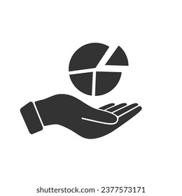 Trendy vector design of analytical care icon 