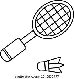 Design vetorial moderno de badminton. Design de Badminton eps 10.
