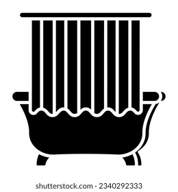 Diseño vectorial moderno de la bañera