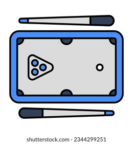 Eine trendige Vektorgrafik-Gestaltung von Billard