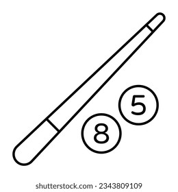 A trendy vector design of billiard game