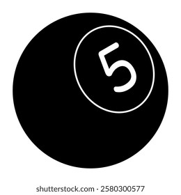 A trendy vector design of billiard game