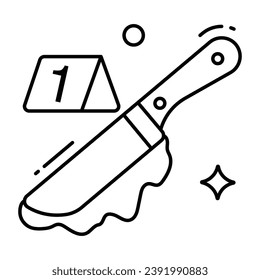Diseño vectorial moderno de cuchillo sangriento 