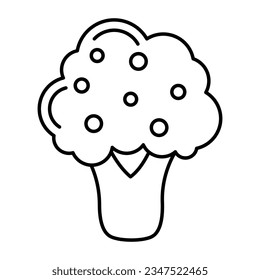 Trendy vector design of broccoli