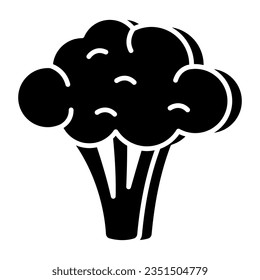 Trendy vector design of broccoli
