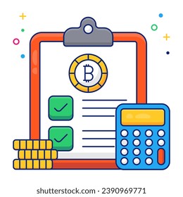 Trendy vector design of budget accounting 

