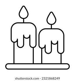 Diseño vectorial moderno de velas
