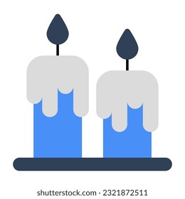 Diseño vectorial moderno de velas