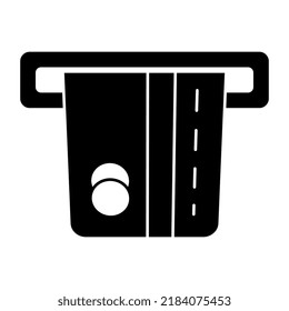 Diseño vectorial moderno de la retirada de la tarjeta