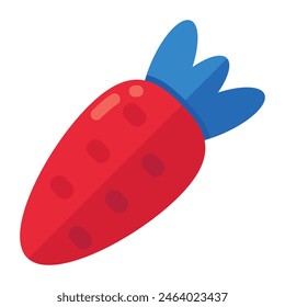 Trendy vector design of carrot