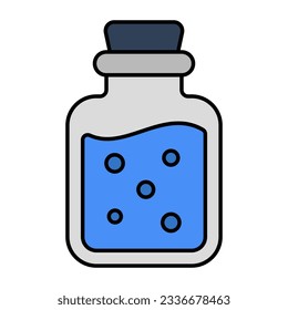 Trendy vector design of chemical bottle 